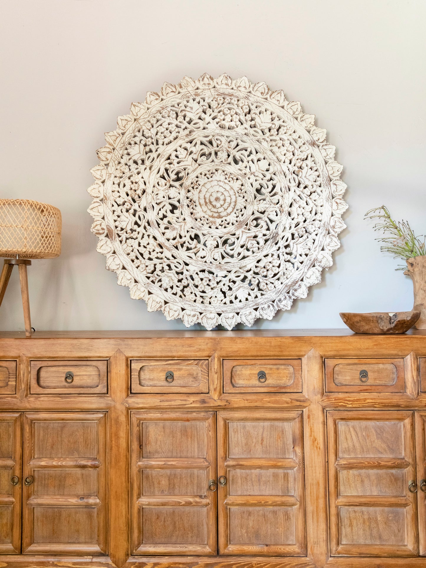 Panel Mandala Blanco
