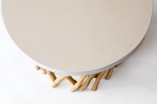 Mesa de apoyo Minbo Coral Blanco