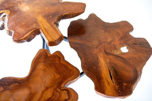 Mesa de apoyo Abstract Join (set de 3 piezas)