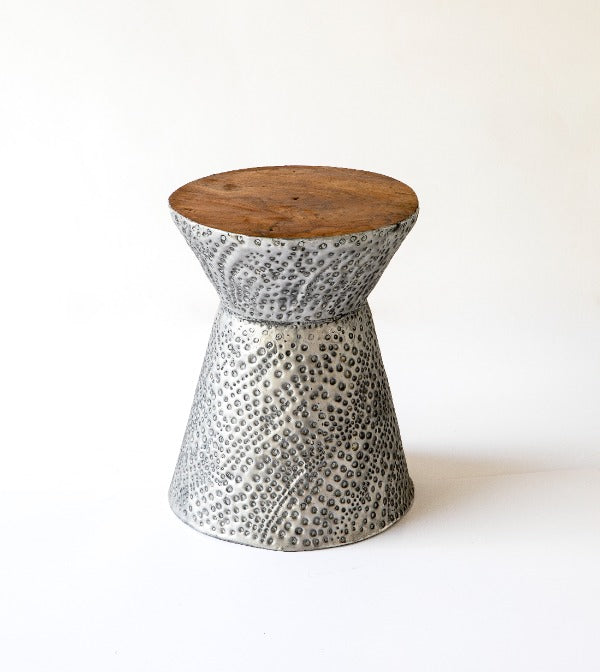 Stool Hourglass Plata