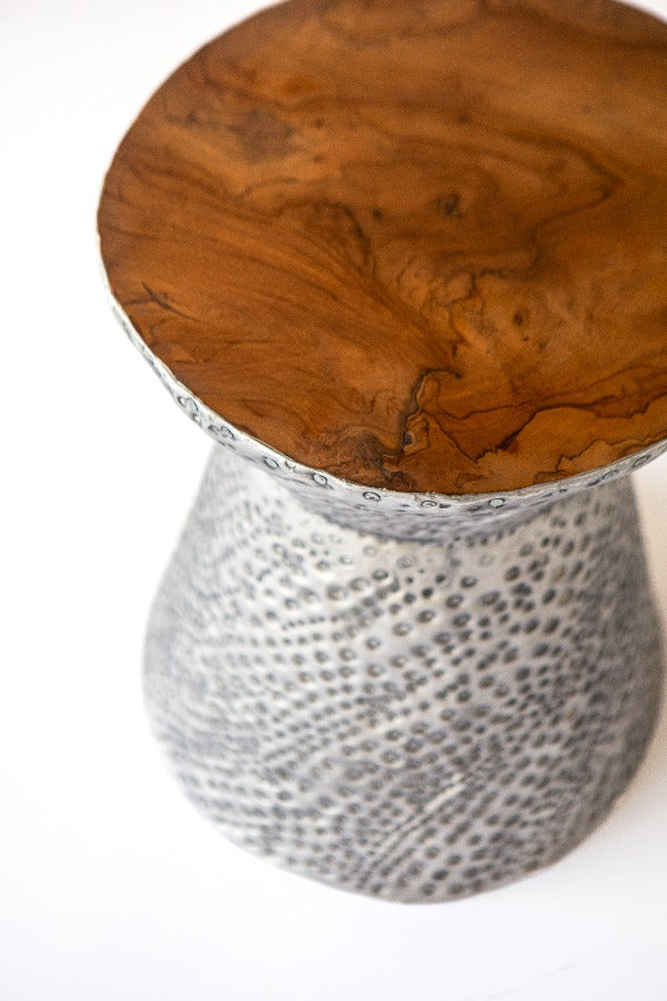 Stool Hourglass Plata