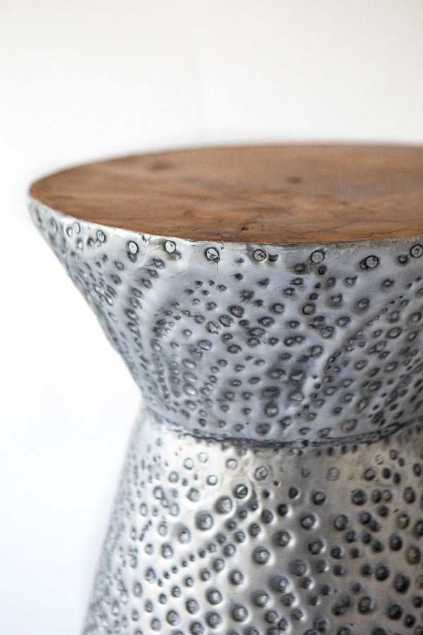 Stool Hourglass Plata