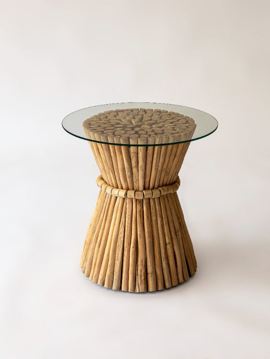 Mesa de apoyo Hourglass Coral